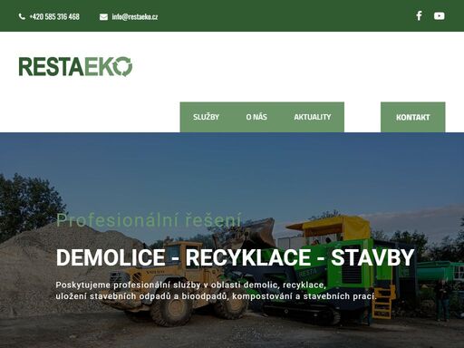 profesionální partner pro recyklaci stavebních odpadů se zázemím vlastního recyklačního závodu a kompostárny.