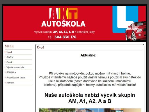 www.autoskolakt.cz