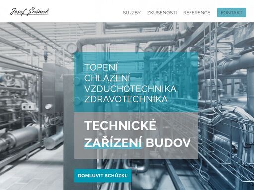 technické zařízení budov - topení, chlazení, vzduchotechnika, zdravotechnika - projektování, technický dozor, zaregulování soustav, poradenství.