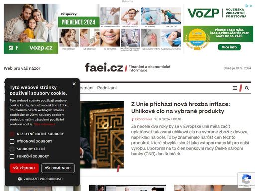 faei.cz jsou finanční a ekonomické informace pro váš názor z oblastí podnikání, ekonomiky, investic, zaměstnání, financí, práva, kultury, pojištění, zdraví a technologií.