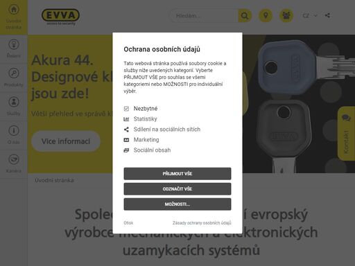 společnost evva vyvíjí a vyrábí mechanické a elektronické uzamykací systémy a je jejich předním dodavatelem v evropě. pro své partnery a zákazníky je společnost evva spolehlivým partnerem v oblasti zabezpečení.