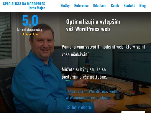 dělá vám starosti wordpress? rád vám ušetřím čas a usnadním problémy. tvořím wordpress weby a woo e-shopy, 20 let v oboru tisíce hodin v kódu.