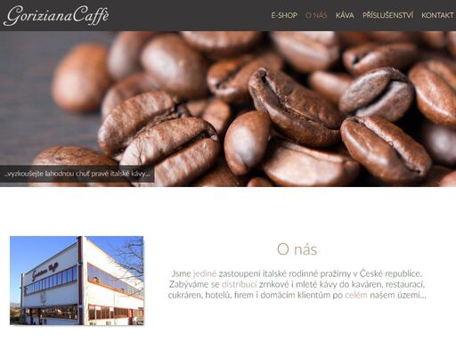goriziana caffe ostrava, firma zabývající se distribucí italské kávy až k vám domů, servisem strojů ke kávě a školení personálu.