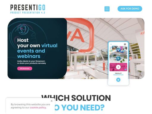 presentigo helps companies to create best vr, ar, 3d catalogues, metaverse showroom, online events and more. visit our website and try for free.