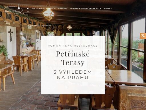 restaurant petřínské terasy se nachází na jednom z nejkrásnějších a nejromantičtějších míst starobylého města prahy.