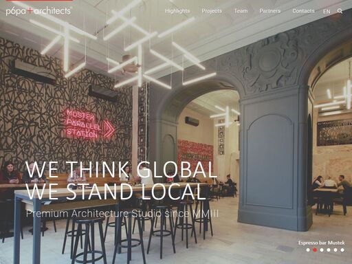 we think global we stand local. premium architecture studio since mmiii
