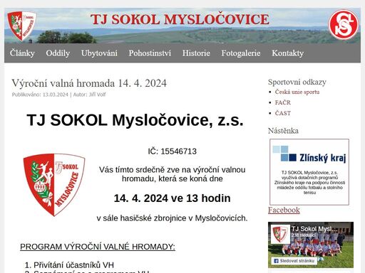 www.tjsokolmyslocovice.cz