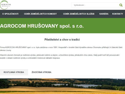 www.agrocomhrusovany.cz