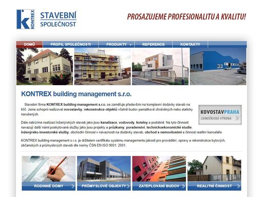 kontrex building management s.r.o. - stavební firma, rekonstrukce, zateplování, realitní činnost