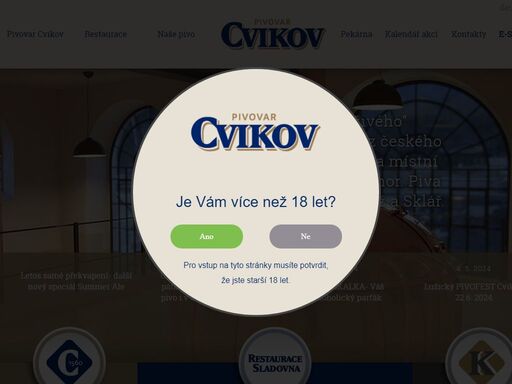 www.pivovarcvikov.cz
