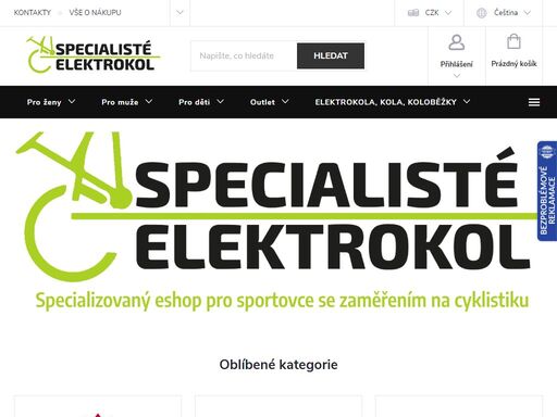 specializovaný eshop pro  sportovce se zaměřením na cyklistiku. v nabídce přes  50 000 produktů za nízké ceny. vybavte se u nás na sezónu kvalitně a  levně! specialisté elektrokol