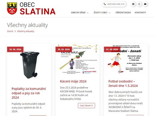 www.obecslatina.cz