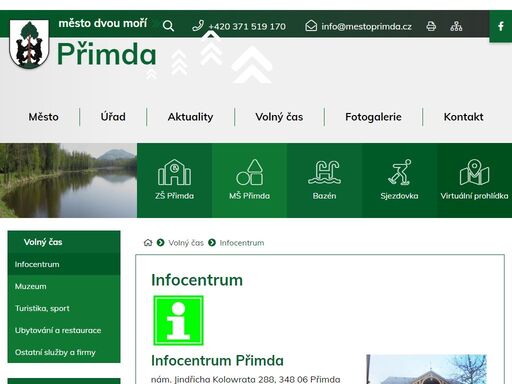 oficiální stránky město přimda