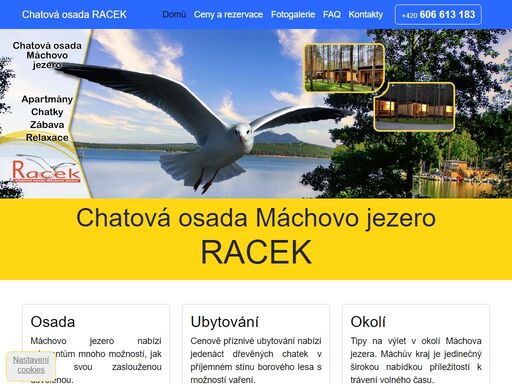 www.racek-machovo-jezero.cz