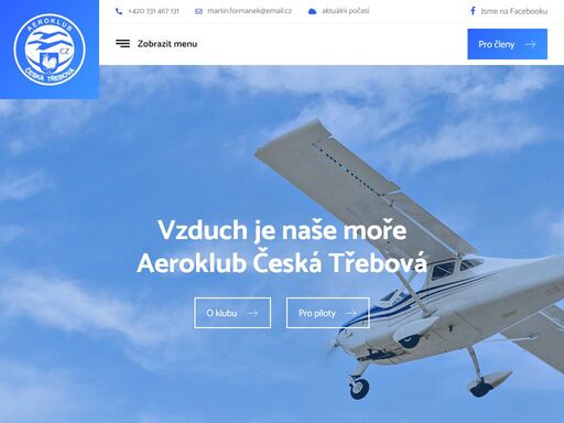 www.aeroklubceskatrebova.cz
