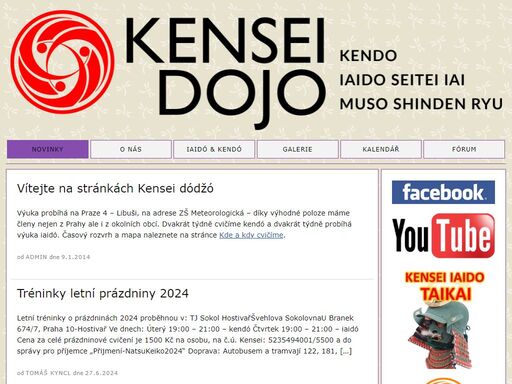kensei dódžó – pražský oddíl iaidó a kendó