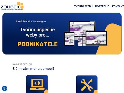 potřebujete nové webové stránky? podnikáte, nabízíte služby či pořádáte akce? jsem webdesigner s empatickým přístupem. jsem tu pro vás.