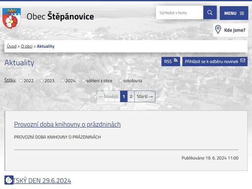 www.stepanovice.eu