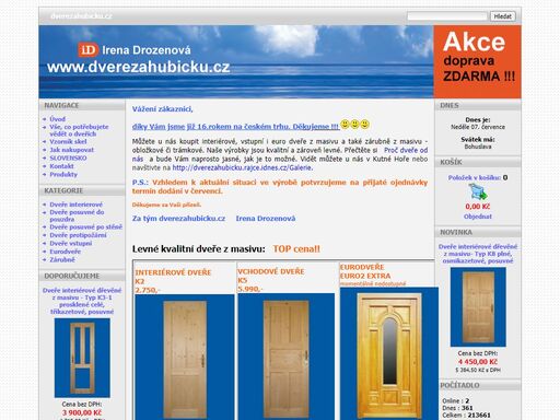 www.dverezahubicku.cz
