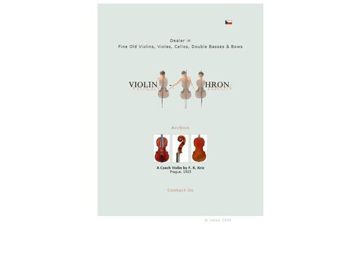 violin hron - dealer in fine old violins, violas, cellos, double basses & bows - prague