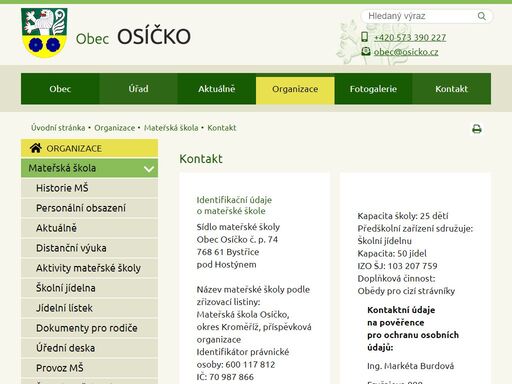 www.osicko.cz/organizace/materska-skola/kontakt