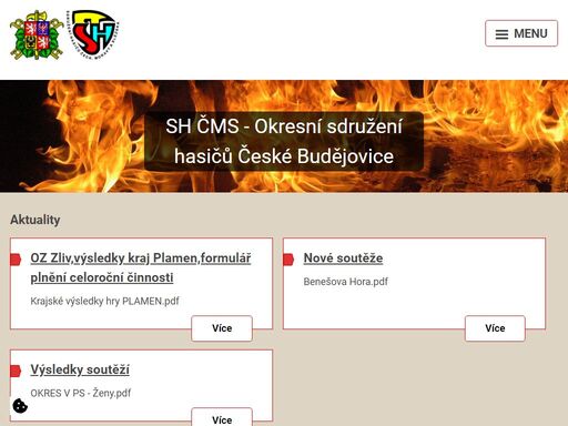 vítáme vás na oficiálních stránkách okresního sdružení hasičů
české budějovice