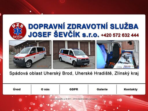 dopravní zdravotní služba josef ševčík s.r.o. - zajišťujeme odborný zdravotní transport pacientů, hlavně ve spádové oblasti uherského brodu a uherského hradiště.