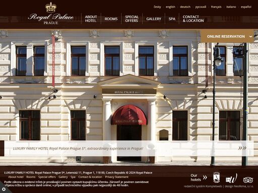 royalpalacehotel.cz