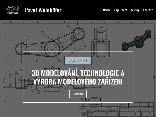 pavel weinhofer - 3d modelování, technologie a výroba modelového zařízení krásněves. truhlářské a ostatní práce se dřevem. modelování v autocad.