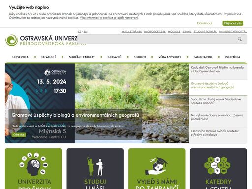 přírodovědecká fakulta ou - oficiální internetové stránky ostravské univerzity.