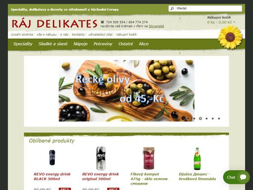 prodej orientální a arabské cukrovinky, východoevropské a jihoevropské speciality, středomořské delikatesy, dezerty a nápoje a další gurmánské lahůdky, ???????? ???????, ?????????? ????????