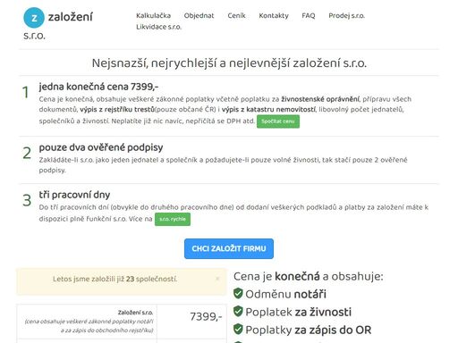 www.zalozeni.cz