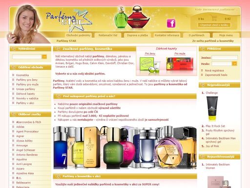 nabízíme dámské a pánské parfémy od předních světových výrobců. ke každému nákupu dostanete vzorek značkové vůně zdarma.