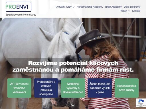 jsme česká vzdělávací a poradenská společnost specializující se na horsemanship a trénink mozku. tyto programy jedinečným způsobem propojujeme a vytváříme firemní kurzy na míru pro klíčové zaměstnance a specialisty z mnoha oborů.