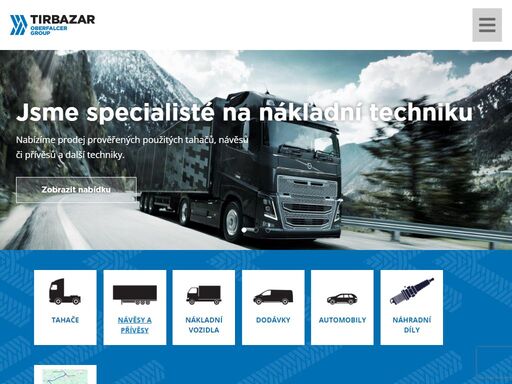 tirbazar: prodej, pronájem a půjčovna nákladních vozidel a přívěsů, návěsů, pronájem užitkových vozů