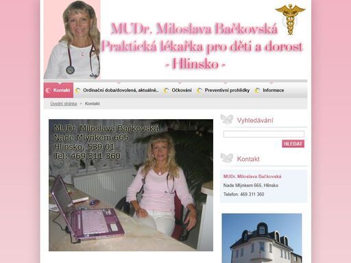 www.detskylekar-backovska.cz/kontakt