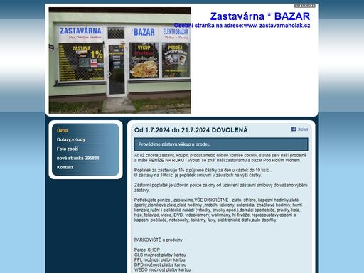 www.zastavarnaholak.cz
