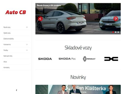 hledáte prodej aut škoda v regionu plzeň? jsme autorizovaný prodejce a servis vozů škoda, renault a dacia. klikněte na autocb.cz!