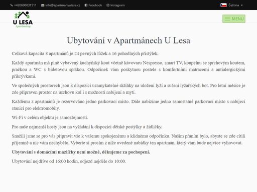 www.apartmanyulesa.cz