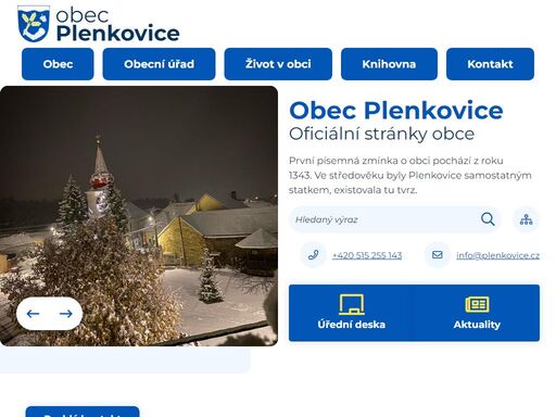 www.plenkovice.cz