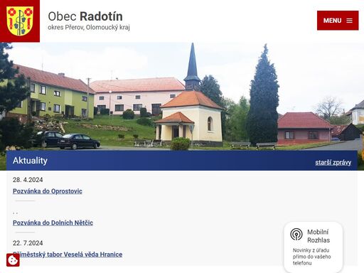 www.obecradotin.cz