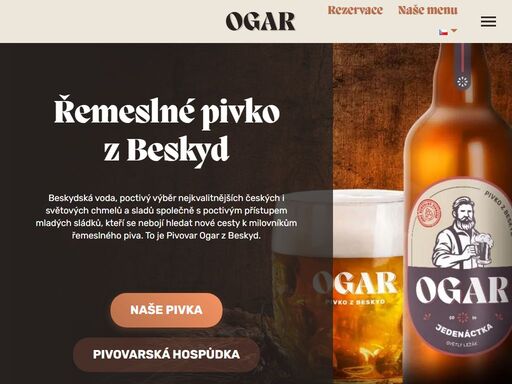 www.pivovarogar.cz