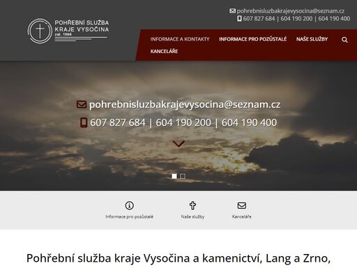 www.pohrebnisluzbakrajevysocina.cz