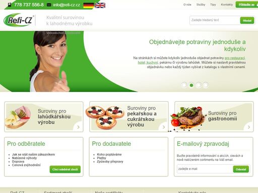 společnost refi-cz je velkoobchod a dodavatel surovin pro gastronomické provozy. kompletní nabídka potravinářských surovin a polotovarů.