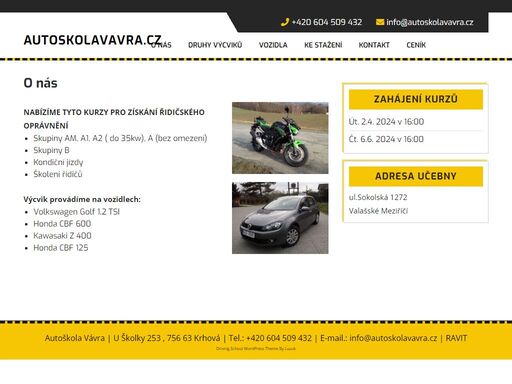 www.autoskolavavra.cz