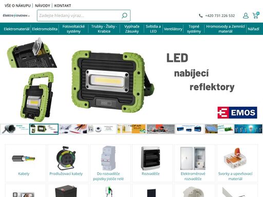 kamenná prodejna a e-shop prodej elektromateriálu v trutnově a po celé české republice(kabely, světla, úložný a spojovací materiál, rozvaděče, vypinače zásuvky, jističe, led osvětlení, relé) zboží prodáváme jako řemeslníci a elektrikáři. tedy dokážeme poradit a navrhnout vám řešení vašeho problému.odesíláme po čr.