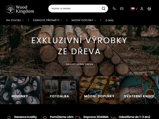 wood kingdom byl založen v roce 2019 v české republice s cílem sjednocení všech drobných dřevěných výrobků a doplňků na jednom místě. věříme totiž, že příroda je jedinečným zdrojem krásy a inspirace. snažíme se výrobky maximálně přiblížit přírodním motivům s využitím dřeva jako hlavního materiálu.