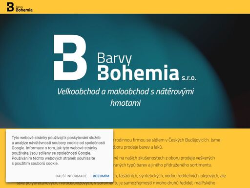 www.barvybohemia.cz