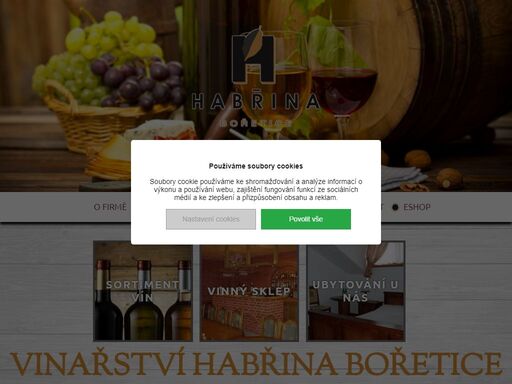 vinařství miroslav habřina v bořeticích - firma, která vyrábí převážně jakostní a také přívlastková vína.
