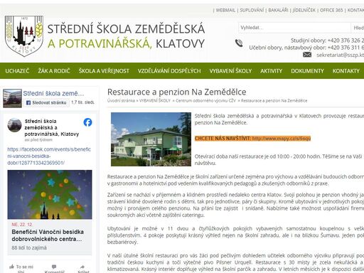 střední škola, studijní, učební obory, zemědělství, venkov, veřejná správa, potravinářství, gastronomie, celoživotní vzdělávání